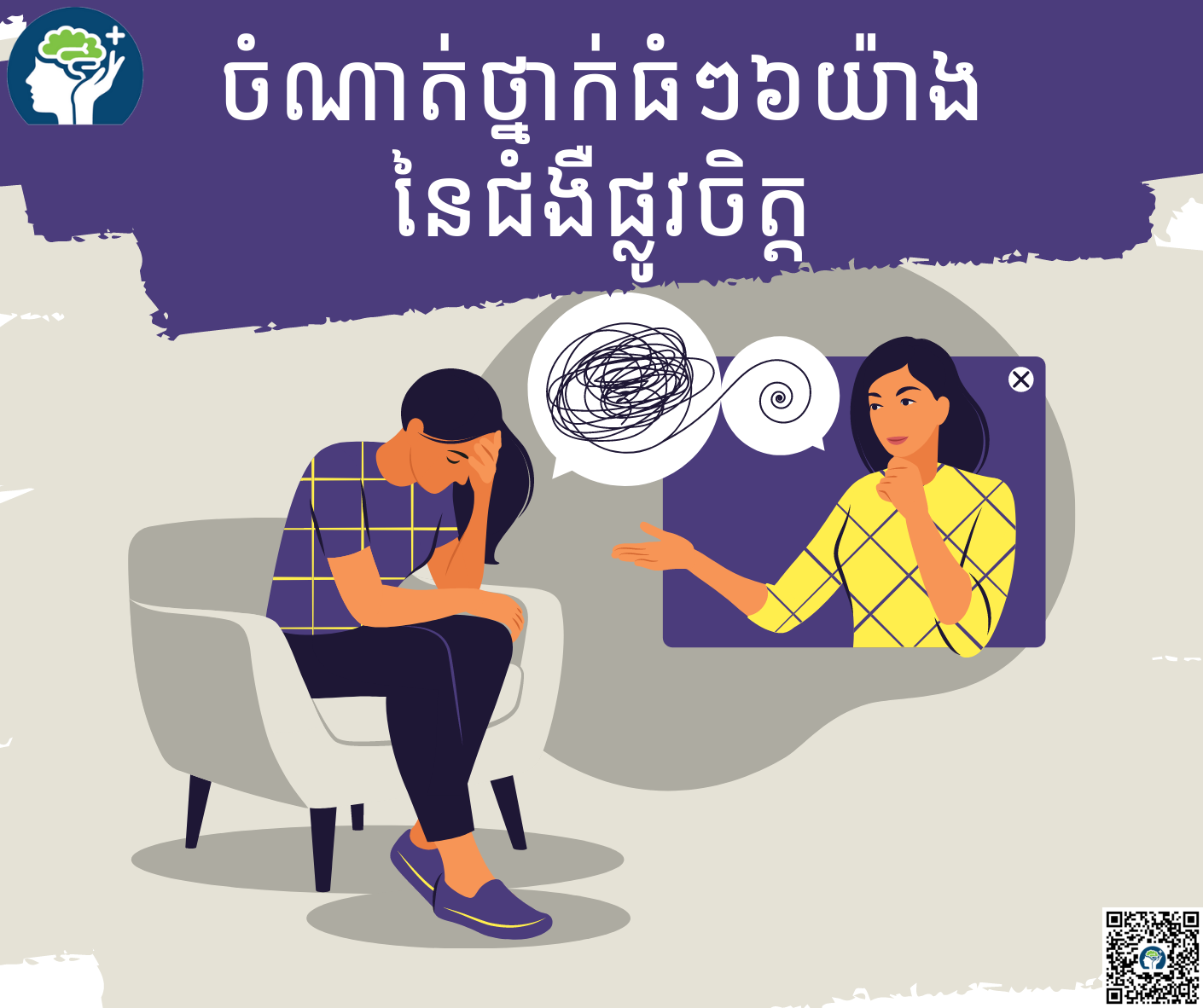 ជំងឺផ្លូវចិត្តត្រូវបានបែងចែកក្នុងចំណាត់ថ្នាក់ធំ៦យ៉ាង